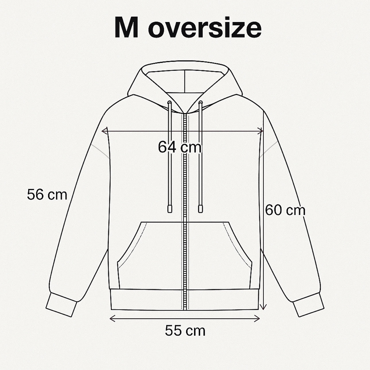 HANORAC CU GLUGĂ ȘI FERMOAR - Gri Antracit