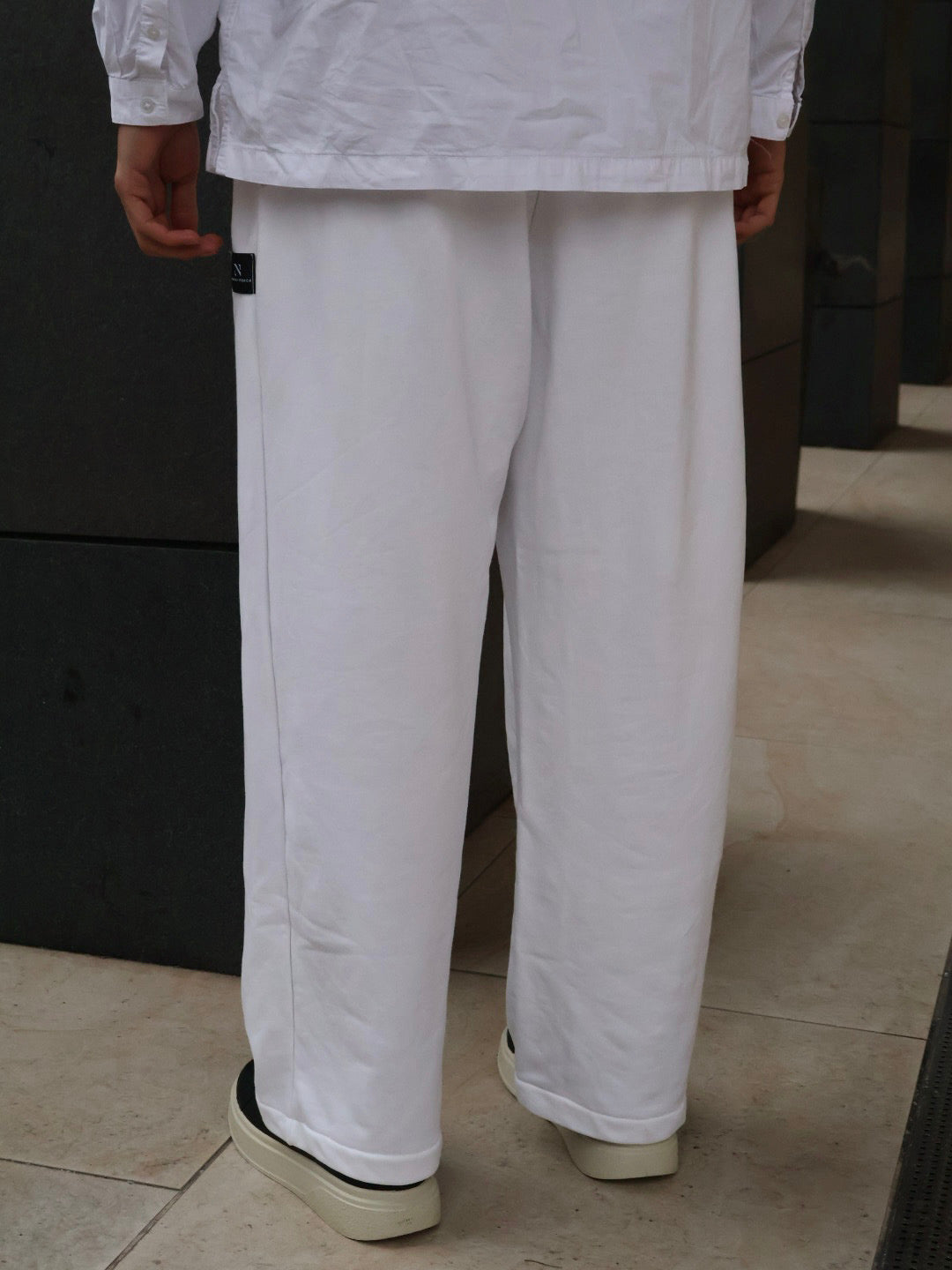 PANTALONI RELAXED FIT - Off White