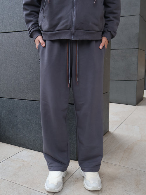 PANTALONI RELAXED FIT - Gri Antracit