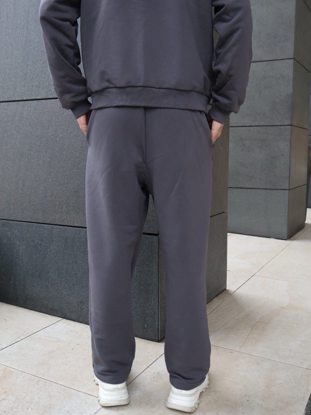 PANTALONI RELAXED FIT - Gri Antracit