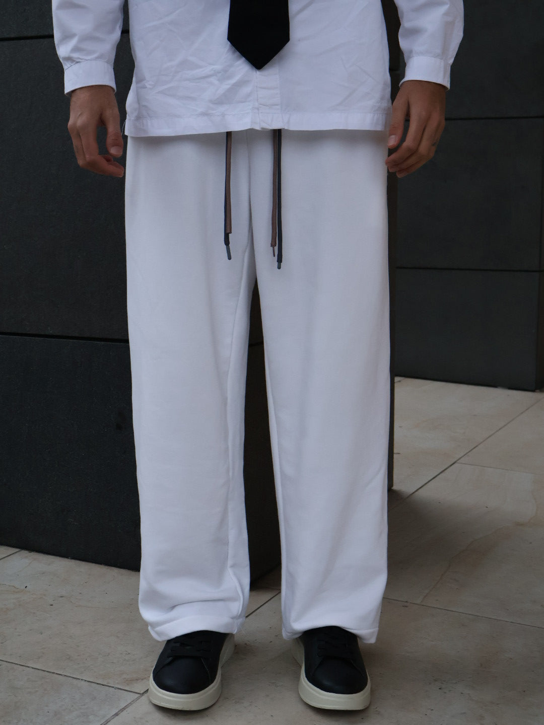 PANTALONI RELAXED FIT - Off White