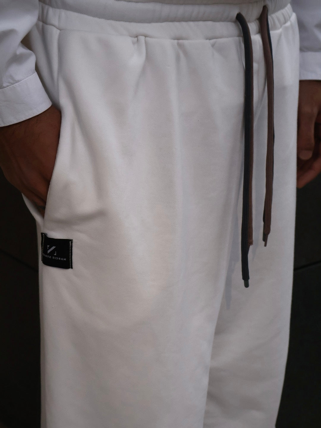 PANTALONI RELAXED FIT - Off White